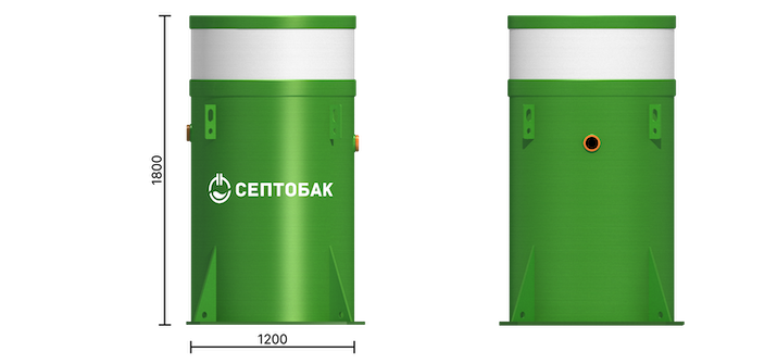 Септобак СМАРТ 8 размеры